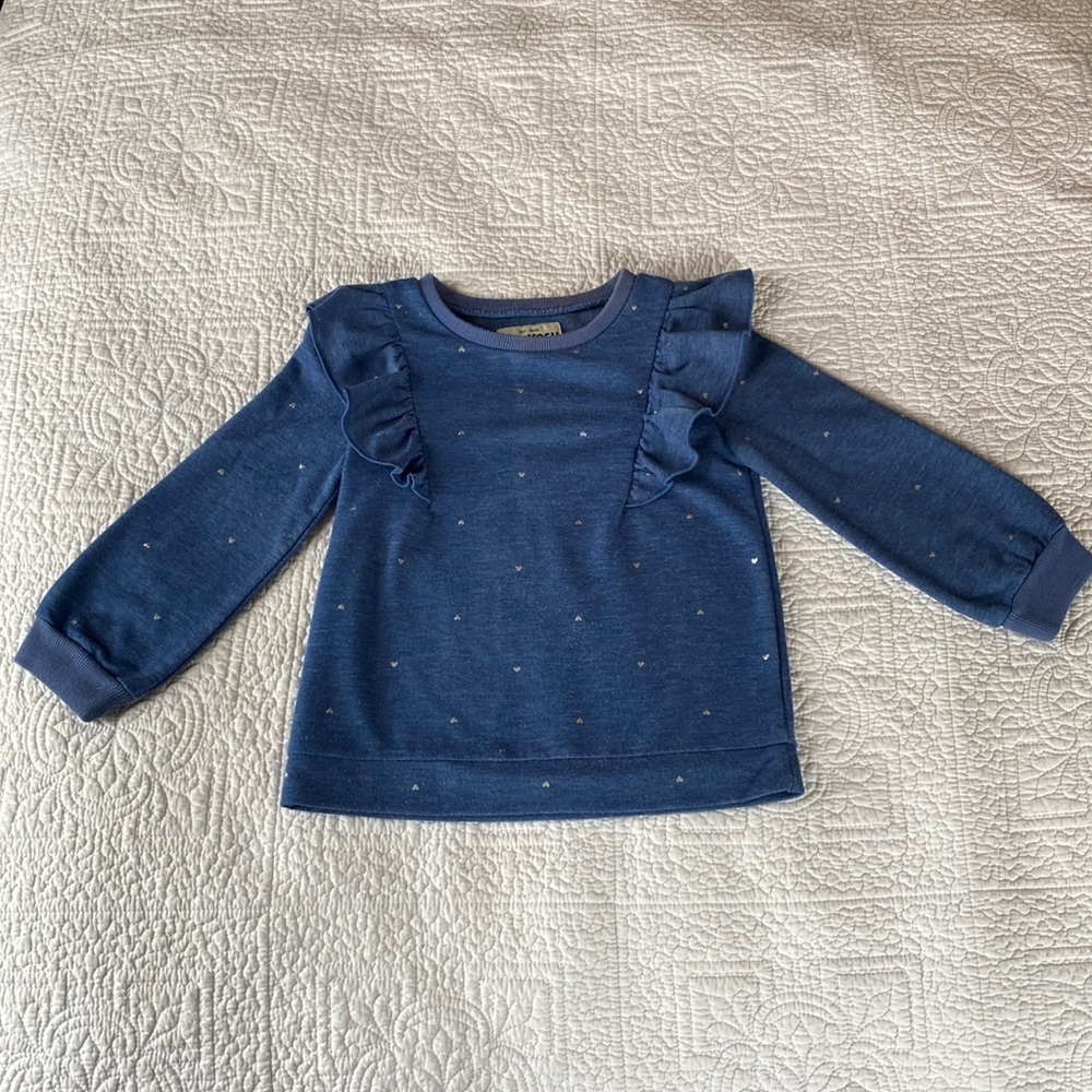OshKosh B’Gosh Ruffle Shoulder Sweatshirt, Size 4T